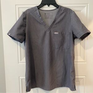 Women’s FIGS Graphite Gray Small Catarina one pocket scrub top